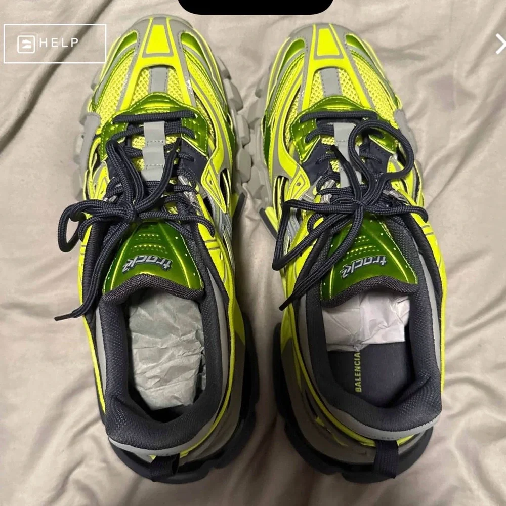 Balenciaga Men’s Track 2 Open Sneakers - Picture 4 of 7